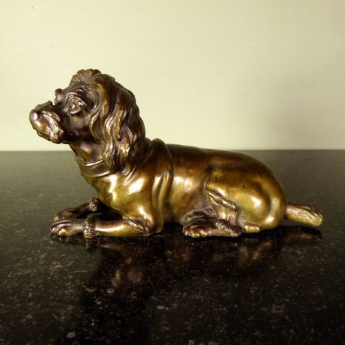 19th C Bronze Model of a Dog