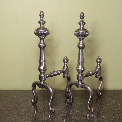 Pair of George III Steel Fire Dogs