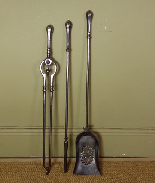 George III Steel Fire Tool Set