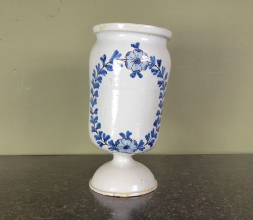 18th C Delft Apothecary Jar