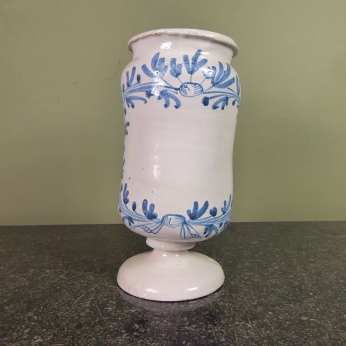 18th C Delft Apothecary Jar