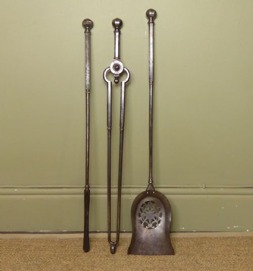 Set of Regency Steel Fire Tools