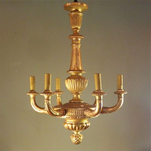 A Gilt Wood Centre Light