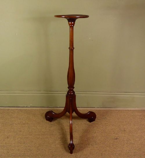 18th C Mahogany Torchere
