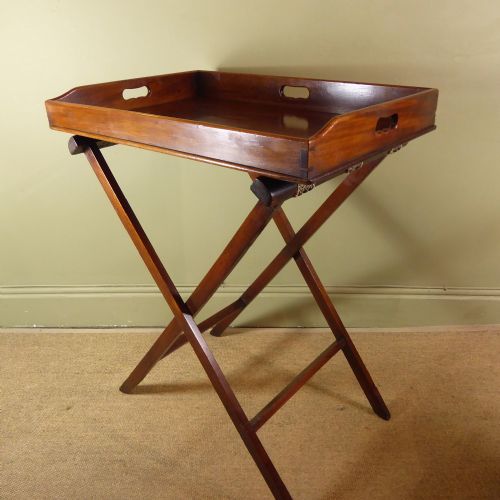 Late 18th C Butlers Tray & Stand