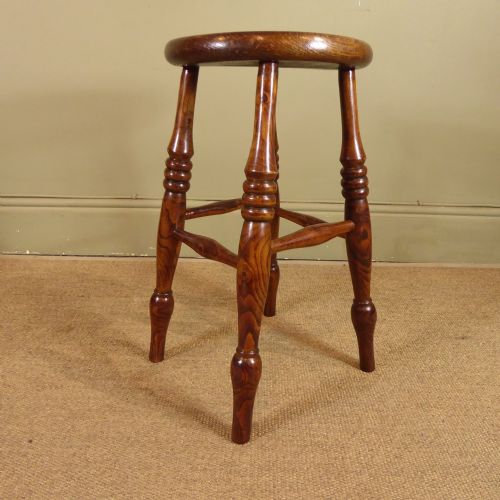 A 19th C Oak & Elm Stool