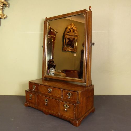 George II Walnut Dressing Mirror C 1730