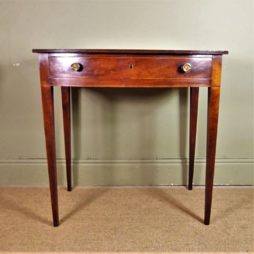 A George III Bow Fronted Side Table