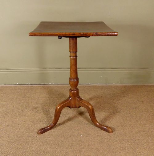 Well Figured 18th C Oak Table