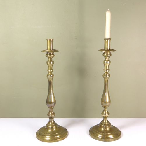 Large Brass Candlesticks