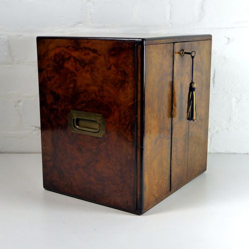 Good Mid 19th C Burr Walnut Humidor