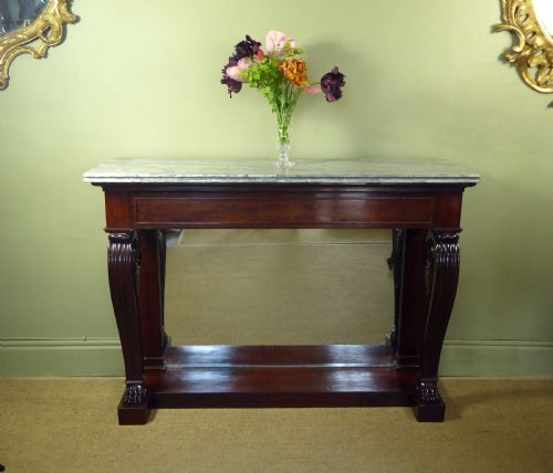Regency Mahogany Console Table