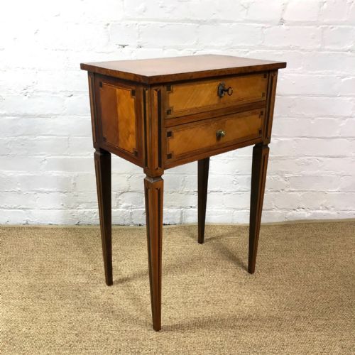 18th C Side Table with Inlay Decoration