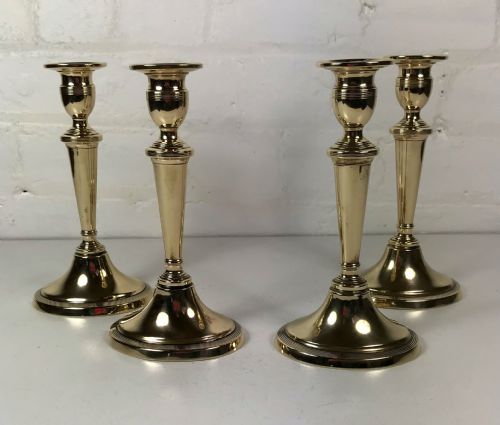 Set of Four 18th C Candlesticks by William Harrison