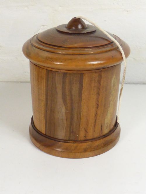 Large 19th C Lignum Vitae String Box