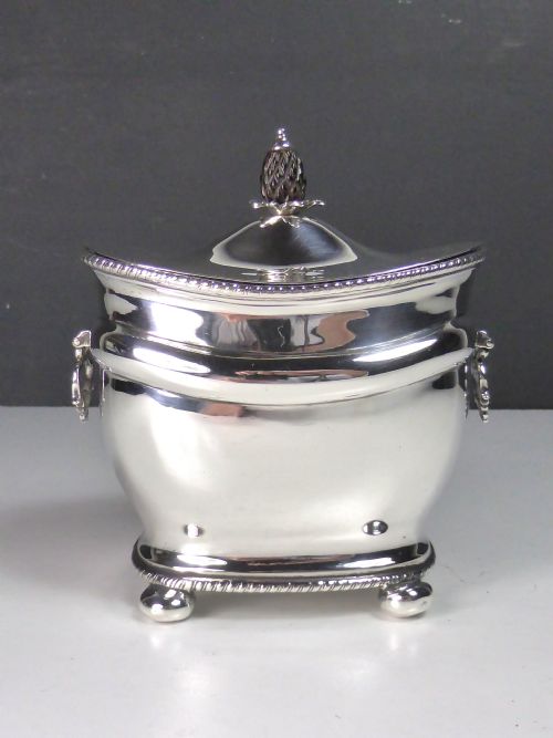 Silver Tea Caddy by Mappin & Webb