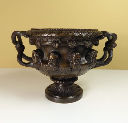 19th C Bronze Warwick Vase