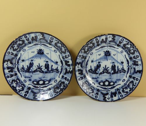 Pair of Early Delft Chargers