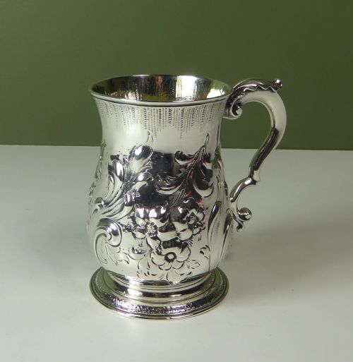 18th C Silver Tankard by William Shaw