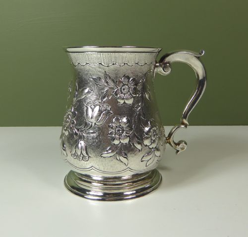 18th C Silver Tankard by Richard Bayley 1748