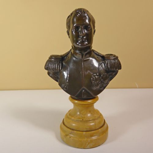 19th C Bronze Bust of Napoleon