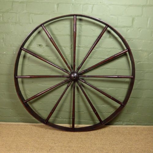 Large 19th C Oak Wheel