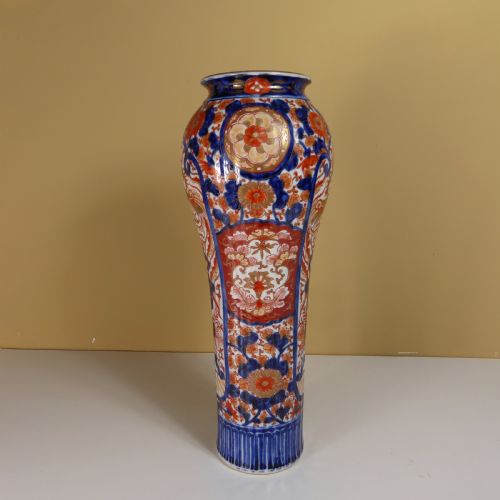 Tall 19th C Imari Vase