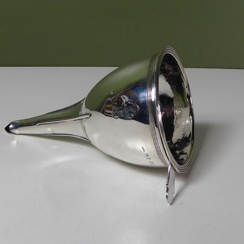 Regency Silver Wine Funnel, London 1807