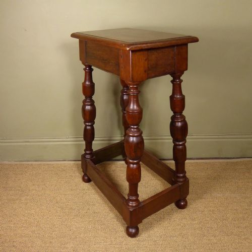 18th C Oak Pedestal, Stand
