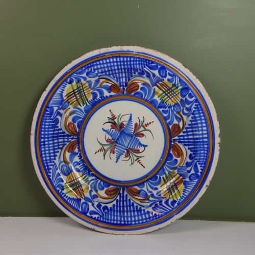 19th C Tin Glazed Charger