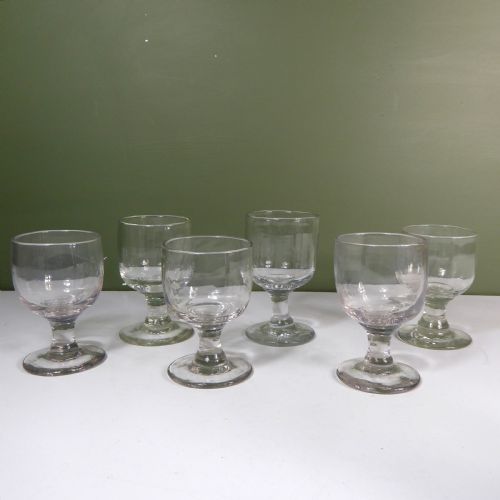 Collection of 6 Early 19th C Wine Glasses
