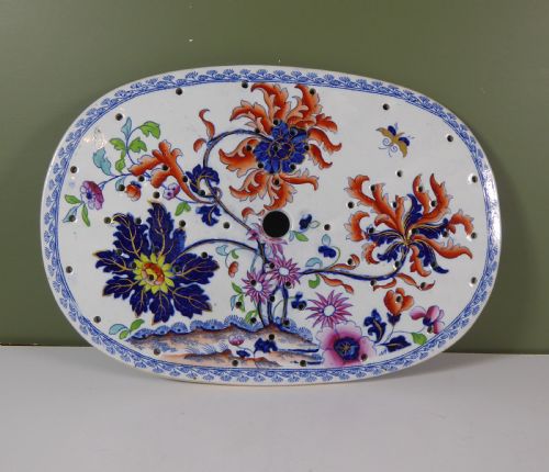 19th C Ironstone Drainer