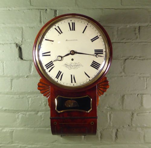 19th C Mahogany Wall Clock with Fusee Movement
