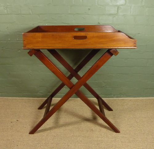 19th C Mahogany Butlers Tray Table