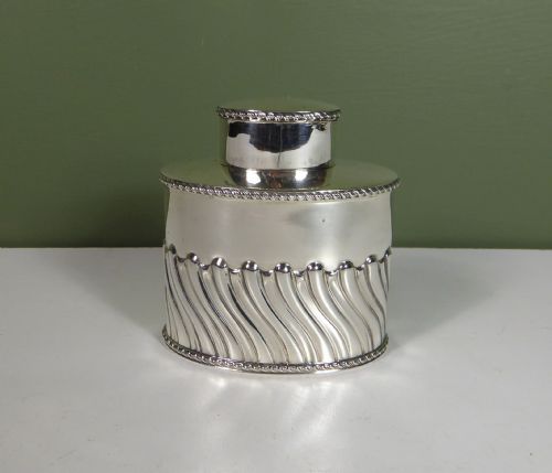 Solid Silver Tea Caddy
