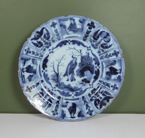 Early 18th C Delft Charger