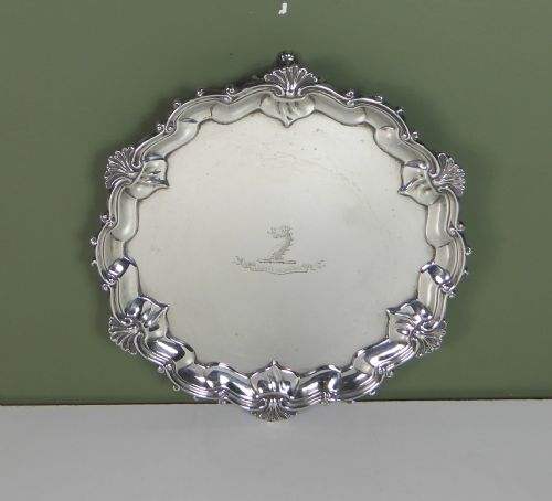 Solid Silver Salver 1896