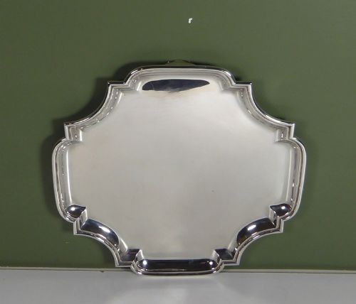 Large Solid Silver Salver 1908