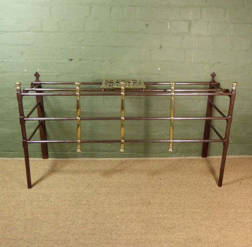 Unusual, Adjustable 19th C Fire Fender