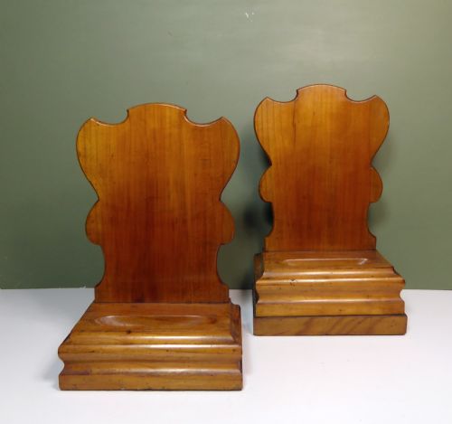 Pair of 19th C Satinwood Charger Stands