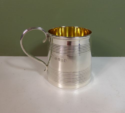 Small 19th C Silver Tankard