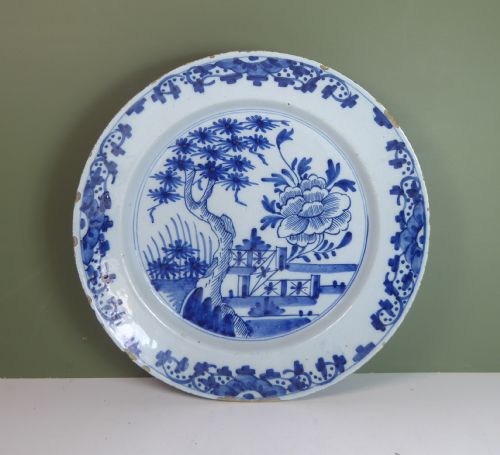18th C Delft Charger Plate