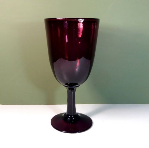 Enormous 19th C Glass Goblet