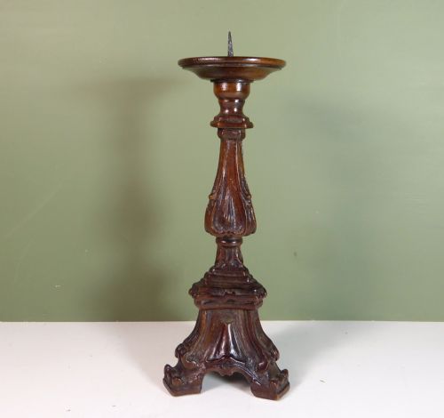 18th C Walnut Pricket Stick