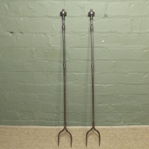 Pair of Early 19th C Log Forks