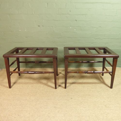Pair of 19th C Luggage Stands
