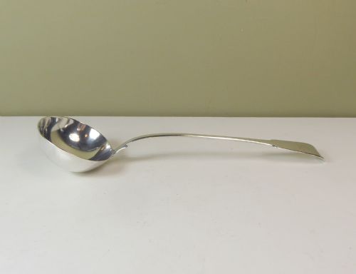 Large 19th C Silver Ladle