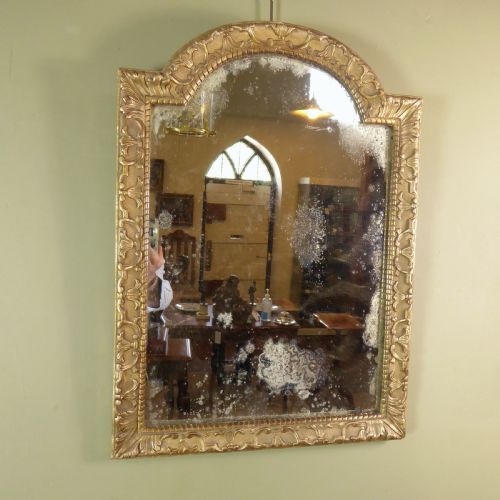 19th C Carved Giltwood Mirror