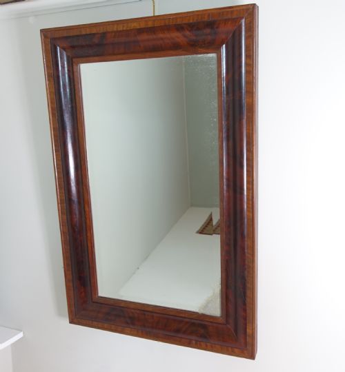 19th C Mahogany Mirror