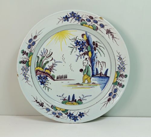 18th C Delft Charger
